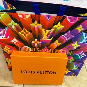 Large Louis Vuitton bag w/ empty scarf box